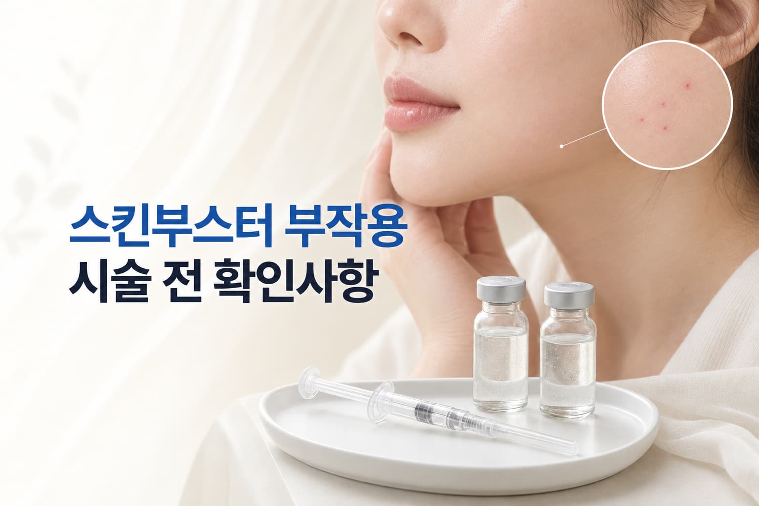 스킨부스터 부작용과 주의사항_시술 전 무엇을 확인해야 할까?