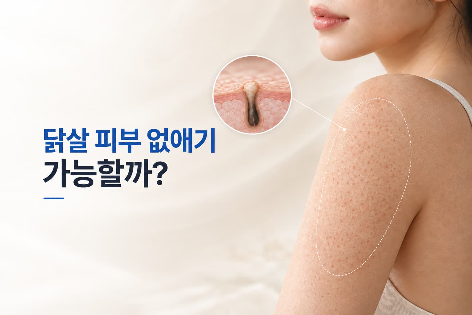 닭살 피부 없애기 가능할까_모공각화증 원인과 시술 방법