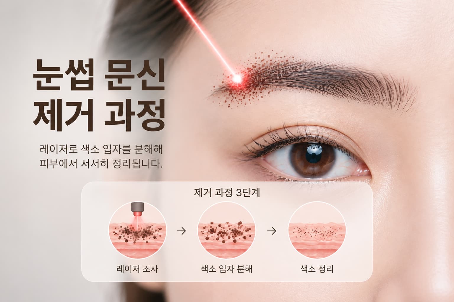 눈썹문신 제거는 몇 회 필요할까? 색 변화와 레이저 치료 방법